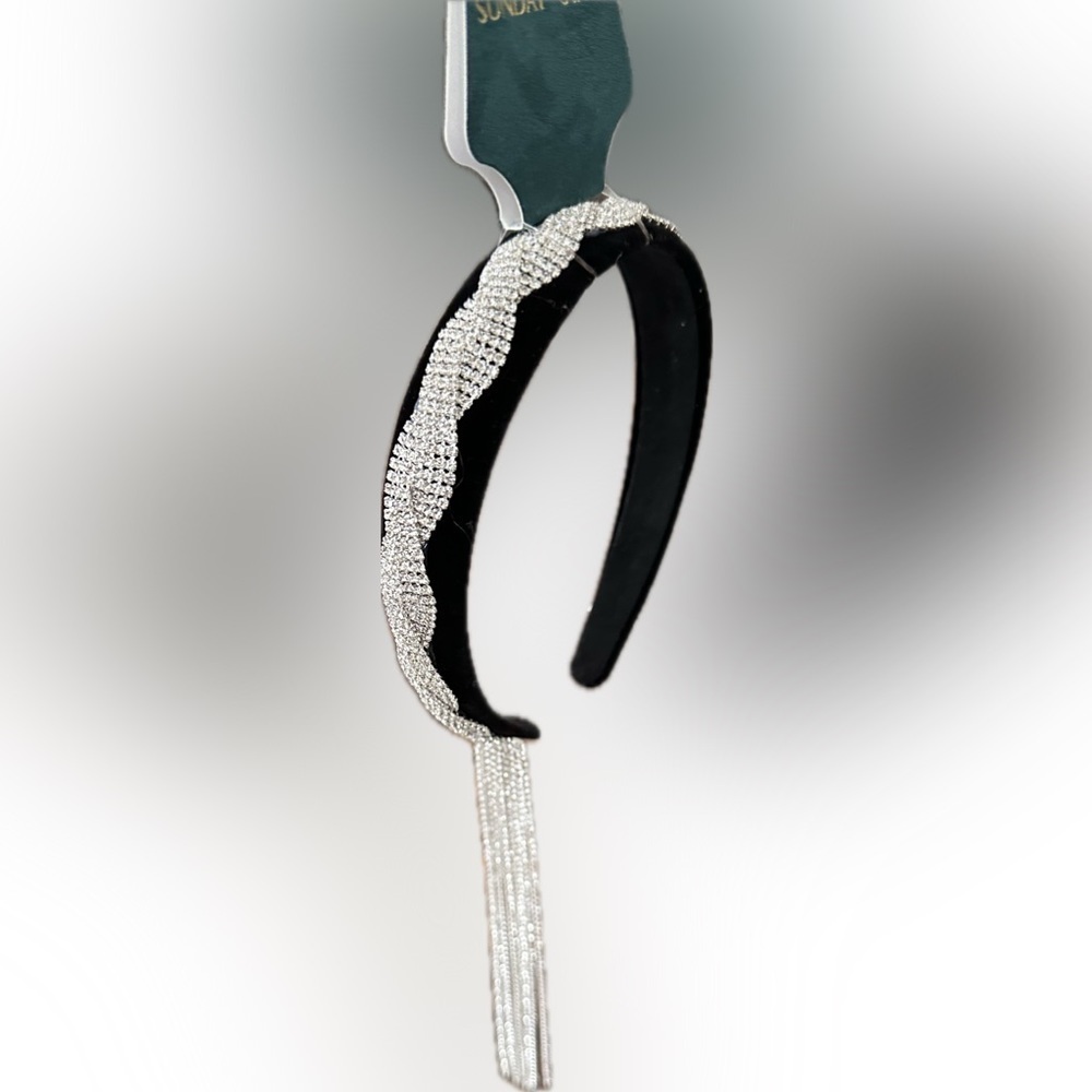 Sunday State Jewel Headband silver and Black